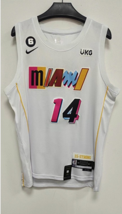 NBA Miami Heat #14 Herro white Jersey