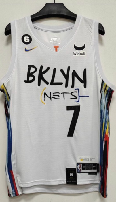 NBA Brooklyn Nets #7 Durant white Jersey