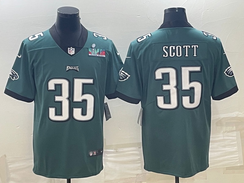 NFL Philadelphia Eagles #35 Scott Green Vapor Limited Superbowl Jersey