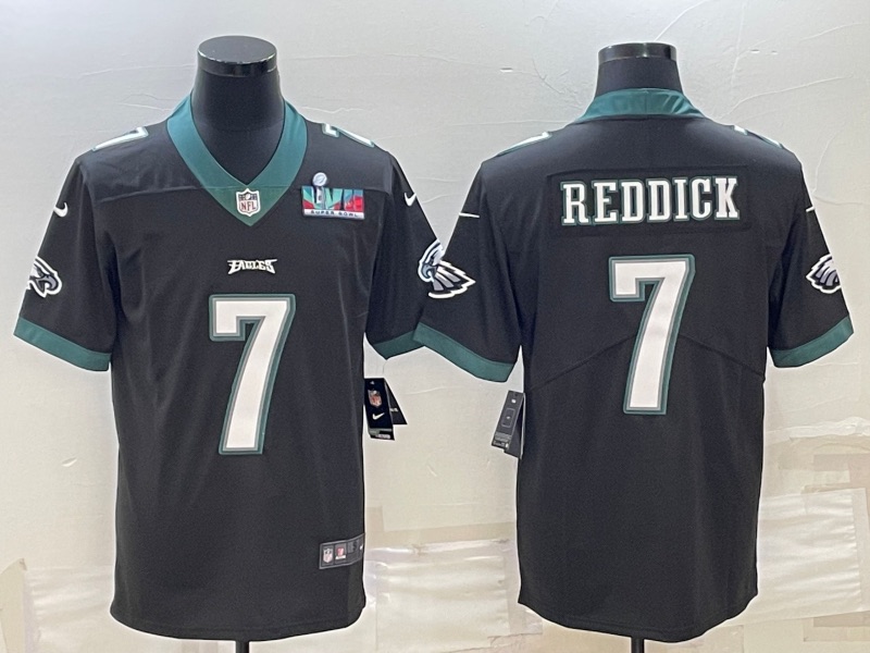 NFL Philadelphia Eagles #7 Reddick Black Vapor Limited Superbowl Jersey