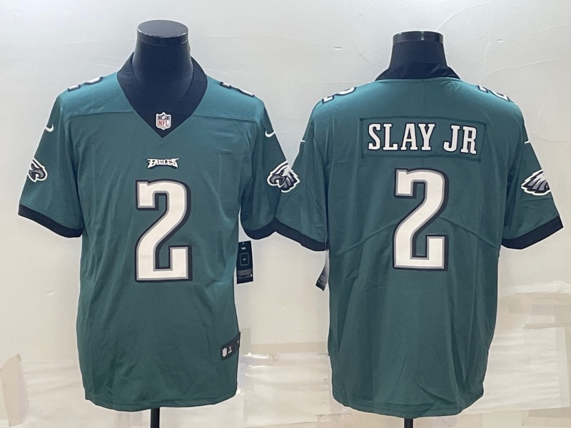 NFL Philadelphia Eagles #2 Slay JR Green Vapor Limited Jersey