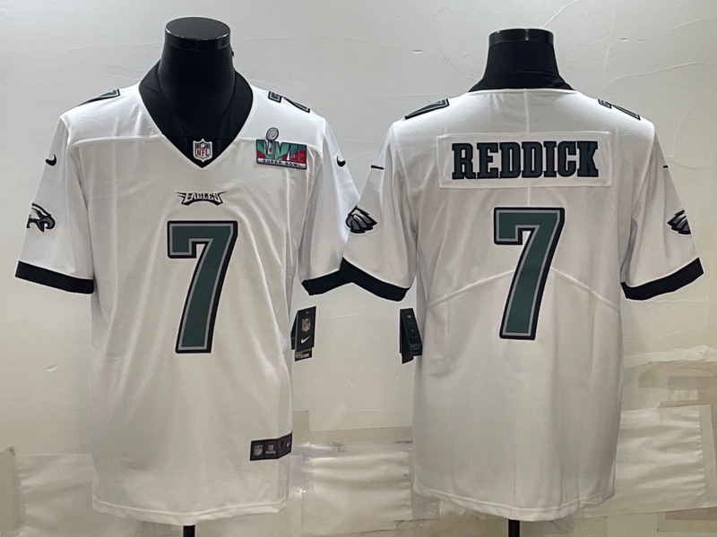 NFL Philadelphia Eagles #7 Reddick White Vapor Limited Superbowl Jersey