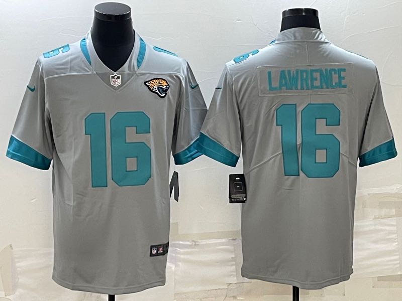 NFL Jacksonville Jaguars #16 Lawrence Grey Pullover Jersey
