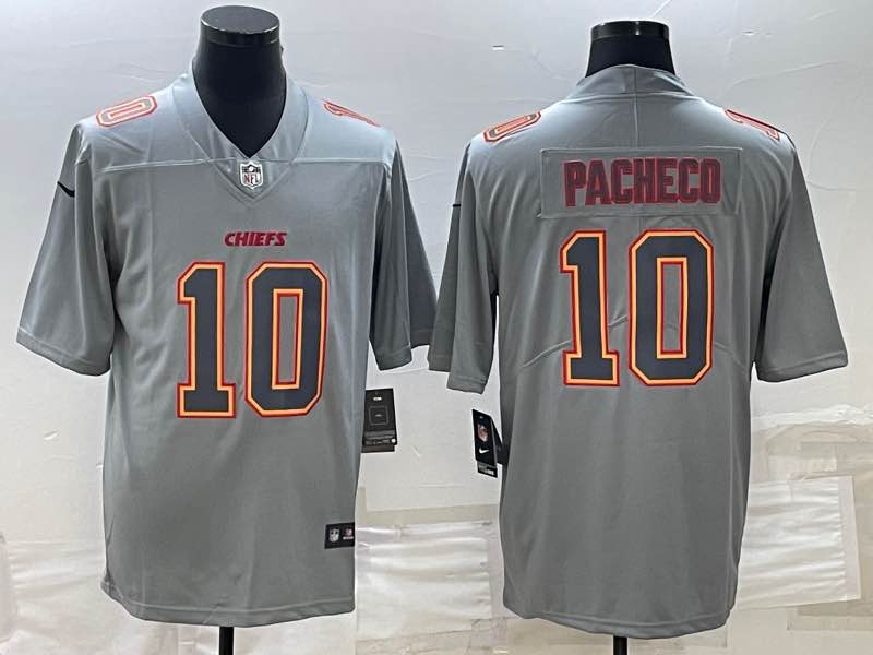 NFL Kansas City Chiefs #10 Pacheco Grey  Limited Jersey