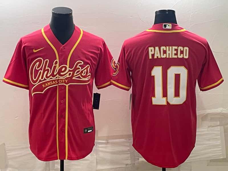 Nike NFL Kansas City Chiefs #10 Pacheco Red Jointed-design Jersey 