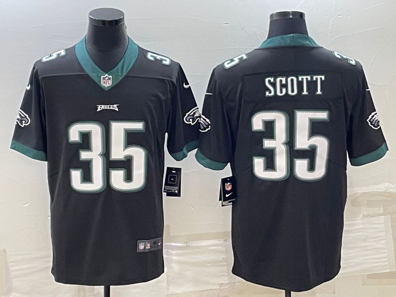 NFL Philadelphia eagles #35 Scott black Vapor Limited Jersey