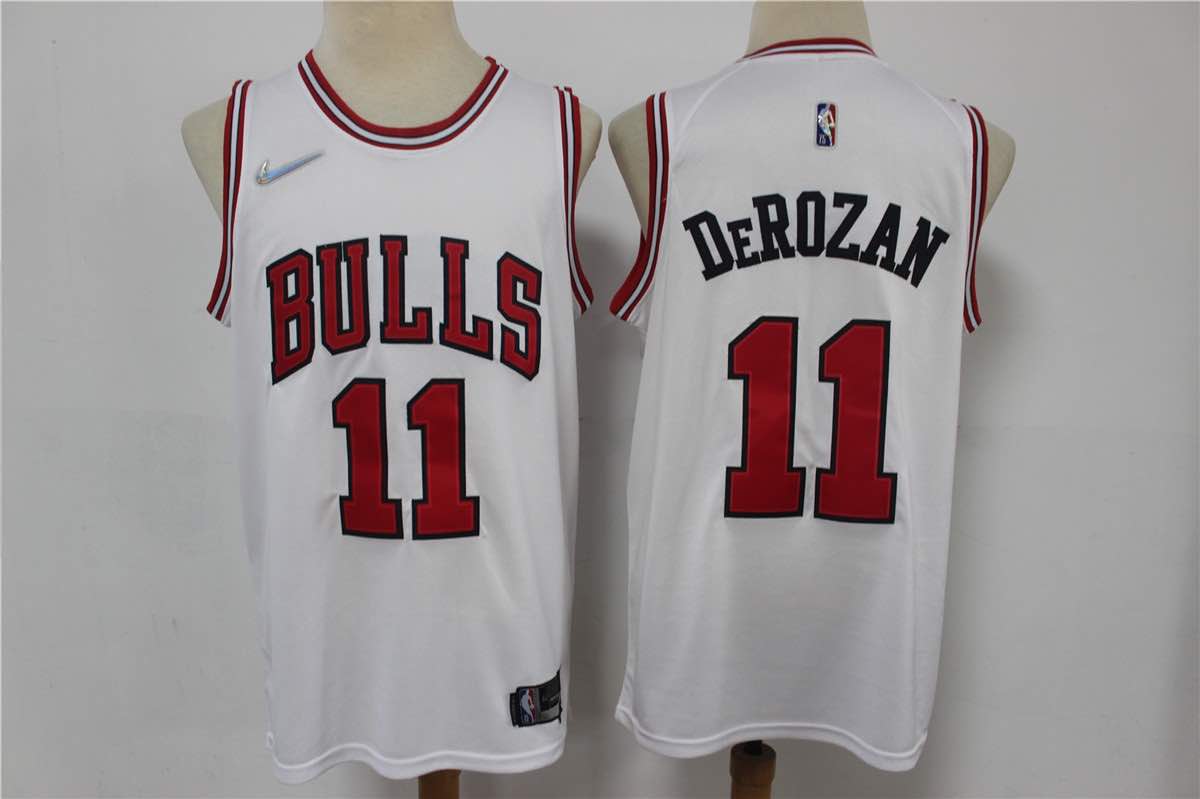 NBA Chicago bulls #11 DeRozan White Jersey