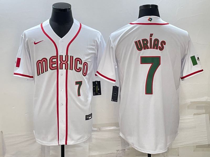 MLB Mexico #7 Urias Green Number World Cup Jersey