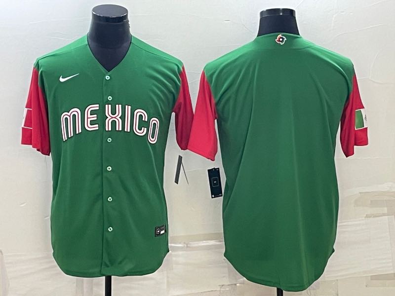 MLB Mexico Blank Green World Cup Jersey