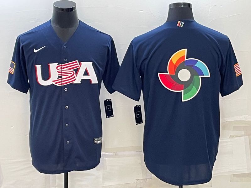 MLB USA Blue World Cup Jersey