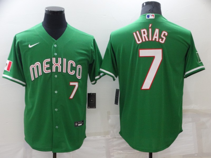 MLB Mexico #7 Urias Green World Cup Jersey