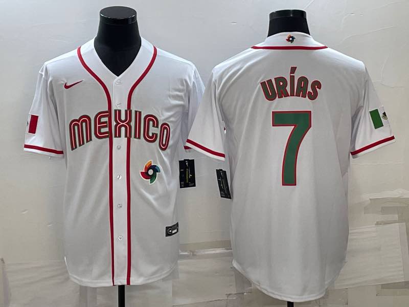 MLB Mexico #7 Urias White  World Cup Jersey