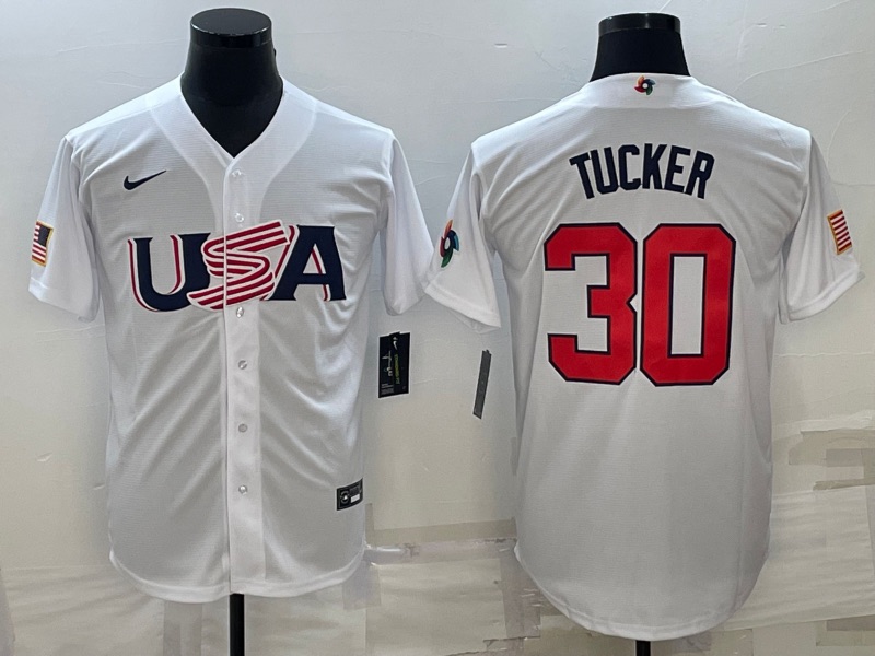MLB USA #30 Tucker White  World Cup Jersey