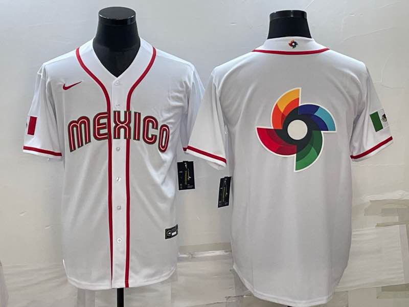 MLB Mexico Blank White World Cup Jersey