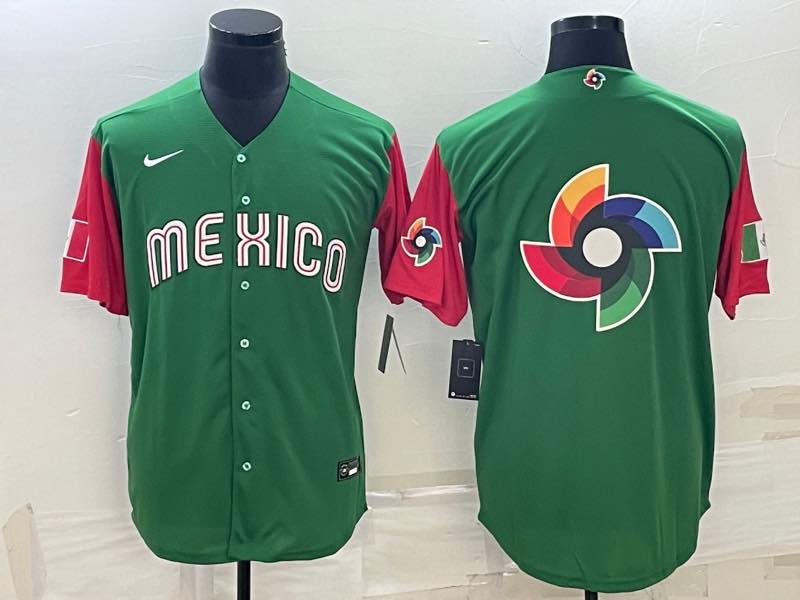 MLB Mexico Blank Green  World Cup Jersey