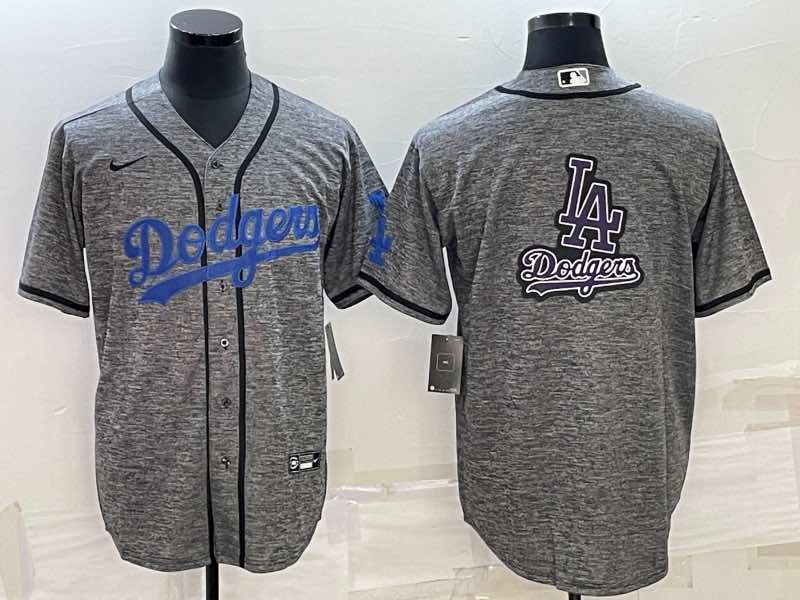 MLB Los Angels Dodgers Baseball Grey Color Jersey