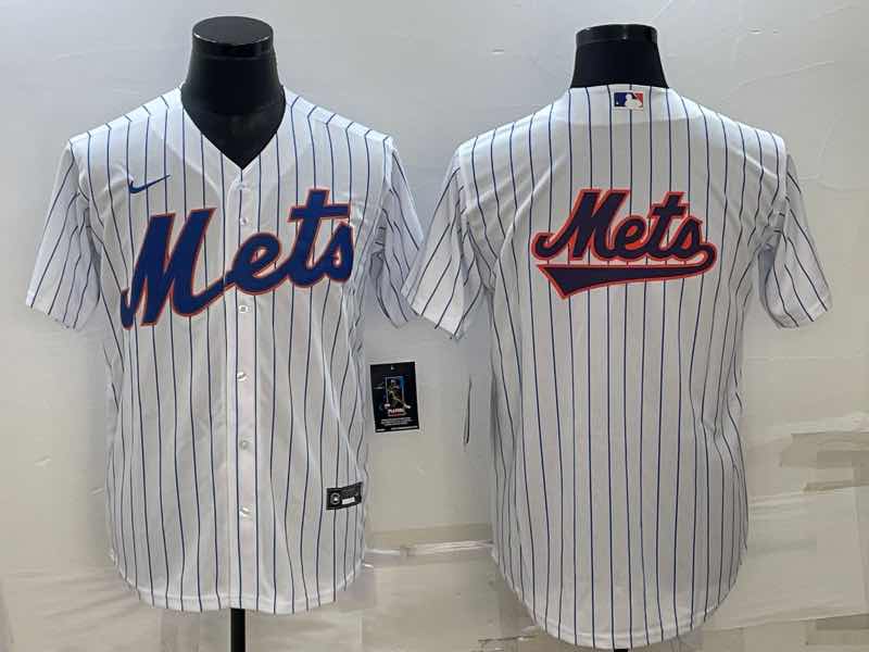 MLB New York Mets Blank White Jersey