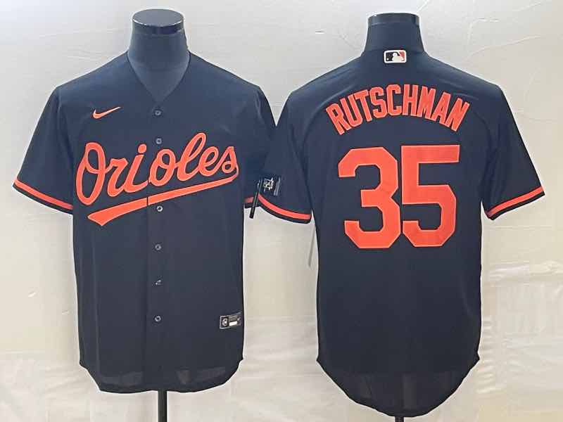 MLB Baltimore Orioles #25 Rutschman Black Jersey