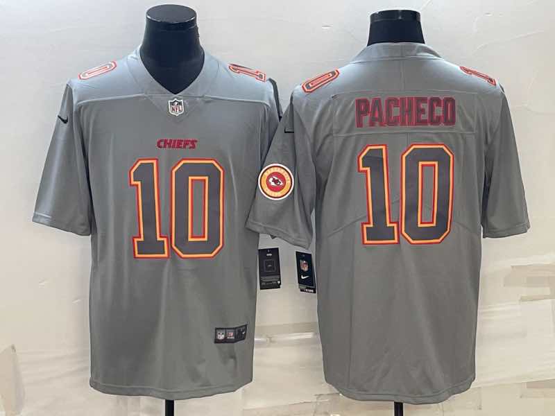 NFL Kansas City Chiefs #10 Pacheco Grey Limited Jersey