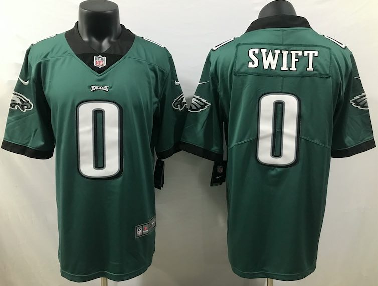 NFL Philadelphia Eagles #0 Swift Green Vapor Limited Jersey