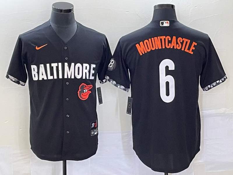 MLB Baltimore Orioles #6 Mountcastle Black Jersey