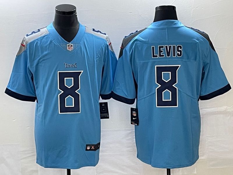 NFL Tennessee Titans #8 Levis Vapor Limited Blue Jersey