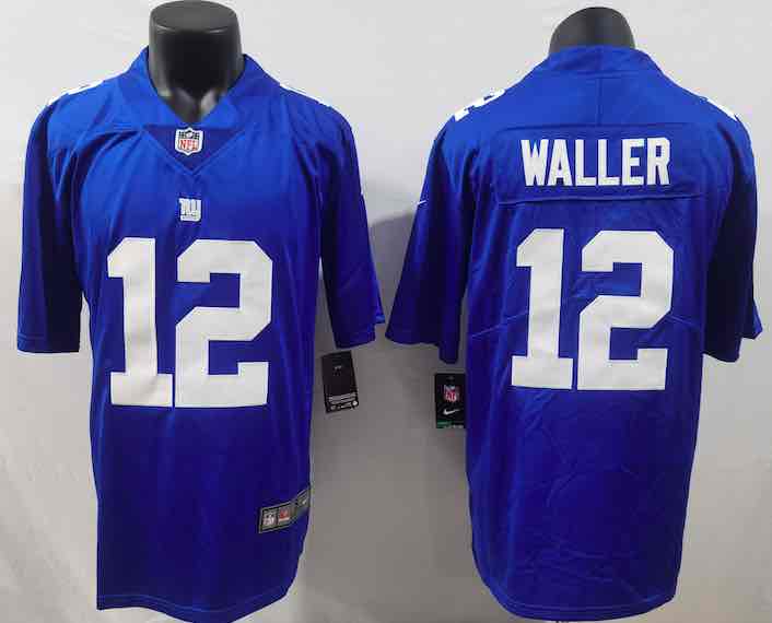 NFL New York Giants #12 Waller Blue Vapor Limited Jersey