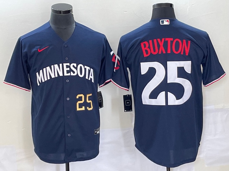 MLB Minnesota Twins #25 Buxton  Blue Jersey