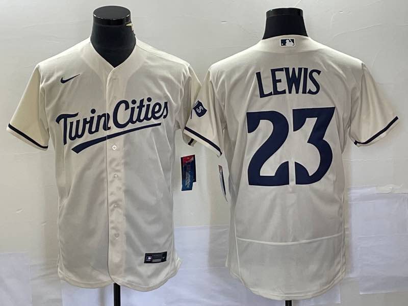 MLB Minnesota Twins #23 Lewis Cream Jersey