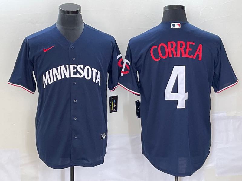 MLB Minnesota Twins #4 Correa Blue Jersey