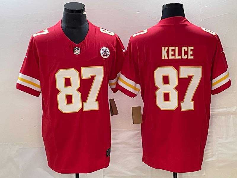 NFL Kansas City Chiefs #87 Kelce Red Limited Jersey