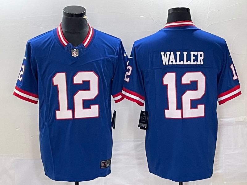 NFL New York Giants #12 Waller Blue Jersey