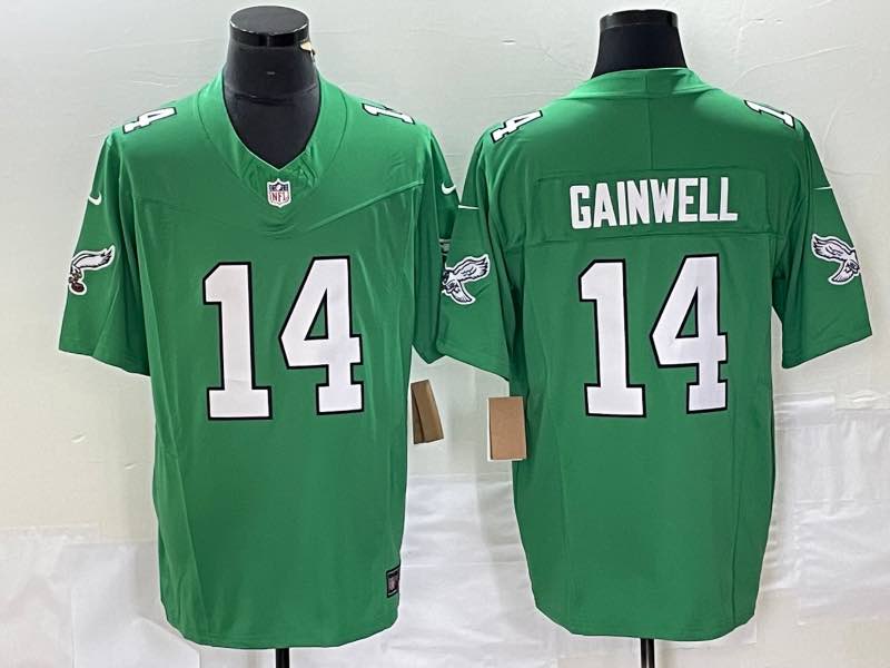 NFL Philadelphia Eagles #14 Gainwell Green NEW Jersey