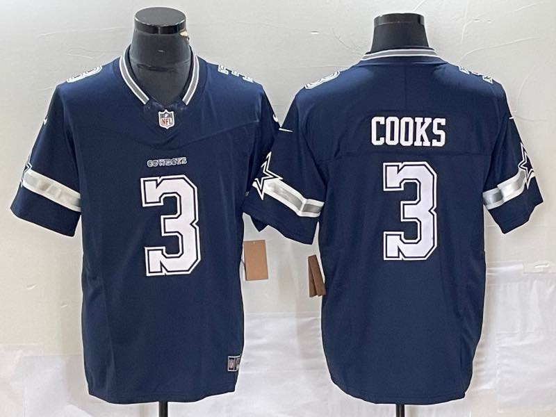 NFL Dallas Cowboys #3 Cooks Blue Jersey 