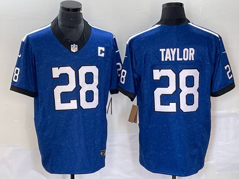 NFL Indianapolis Colts #28 Taylor Blue Limited Jersey