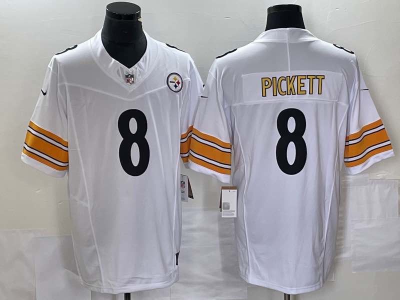NFL Pittsburgh Steelers #8 Pickett White New Jersey