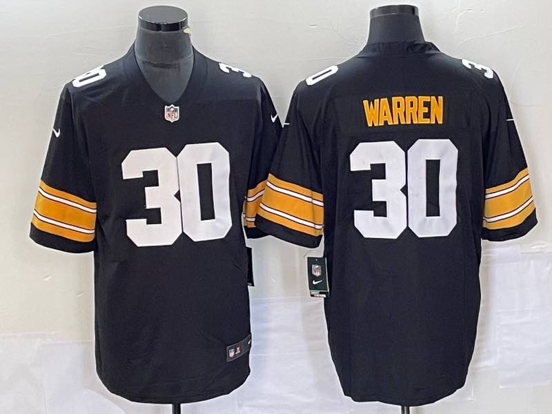 NFL Pittsburgh steelers #30 Warren  Black New Limited Jersey
