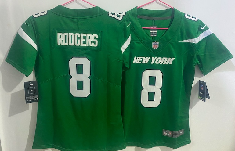 Kids NFL New York Jets #8 Rodgers Vapor LImited Green Jersey