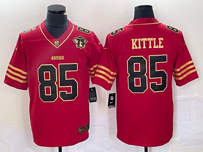 NFL San Francisco 49ers #85 Kittle Red New Jersey