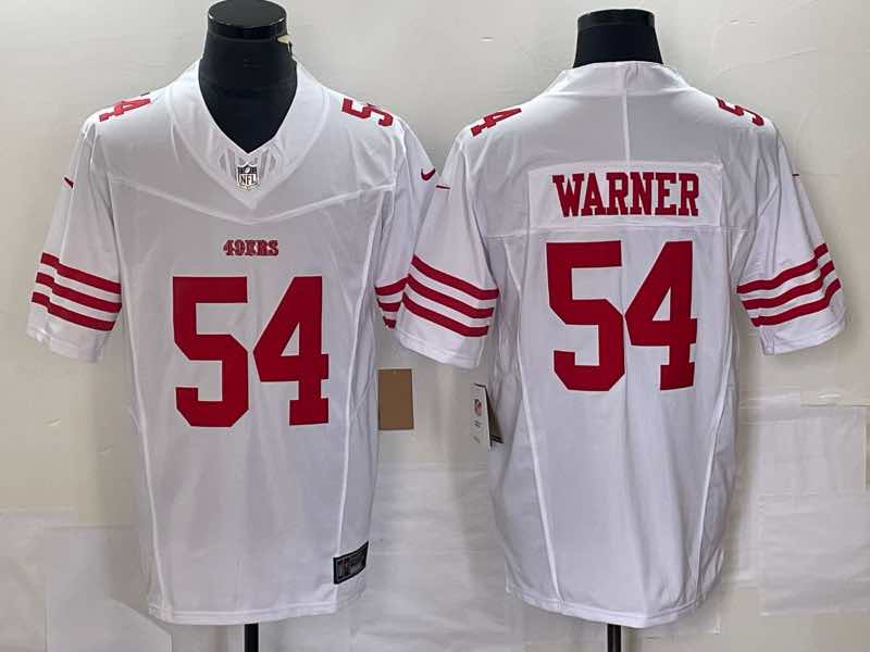 NFL San Francisco 49ers #54 Warner New Limited White Jersey 