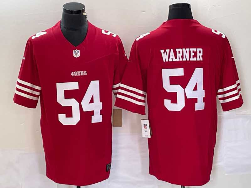 NFL San Francisco 49ers #54 Warner New Limited Red Jersey 