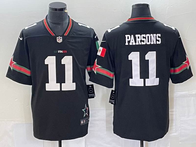 NFL Dallas Cowboys #11 Parsons Black Limited Jersey