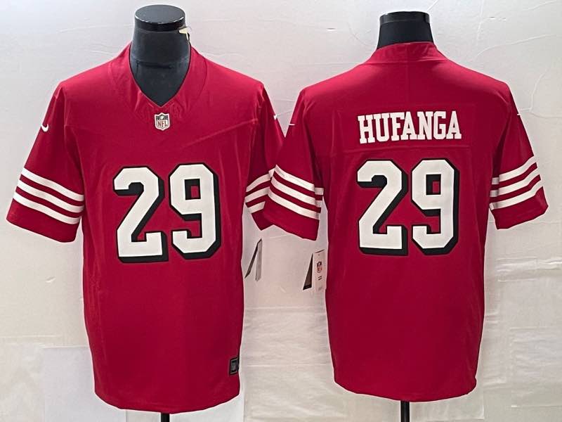 NFL San Francisco 49ers #29 Hufanga New Limited Red Jersey