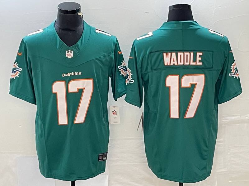 NFL Miami Dolphins #17 Waddle Green New Jersey