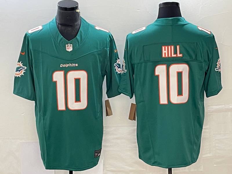 NFL Miami Dolphins #11 Hill Green New Jersey