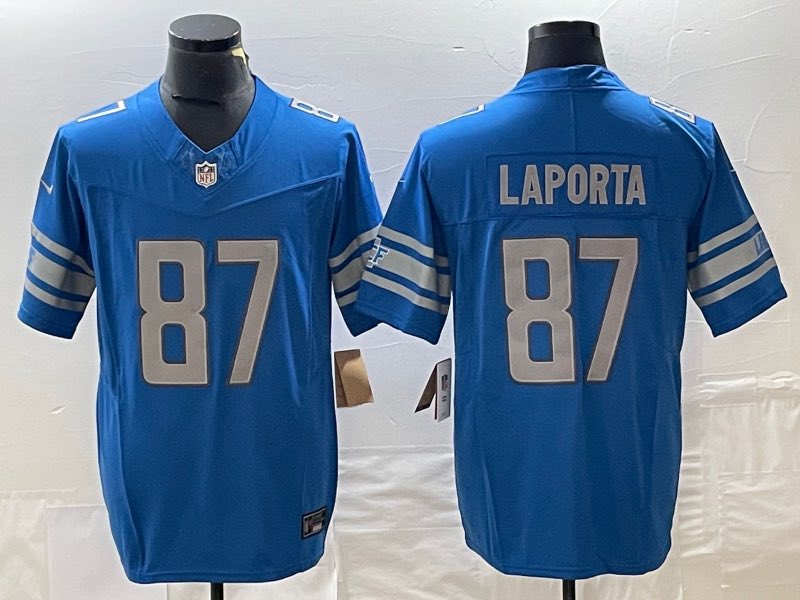 NFL Detriot lions #87 Laporta Blue Limited Jersey