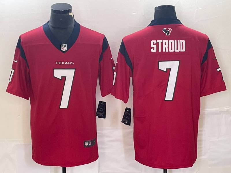 NFL Houston Texans #7 Stroud Red Vapor Limited Jersey 