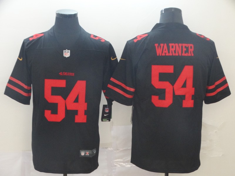 NFL San Francisco 49ers #54 Warner New Limited Black Jersey