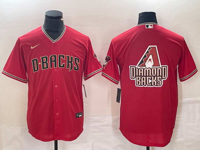 MLB Arizona Diamondbacks Red  game logo Jersey 