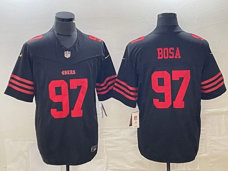 NFL San Francisco 49ers #97 Bosa Black New Jersey 